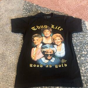 Graphic Image Black Short Sleeve Tee